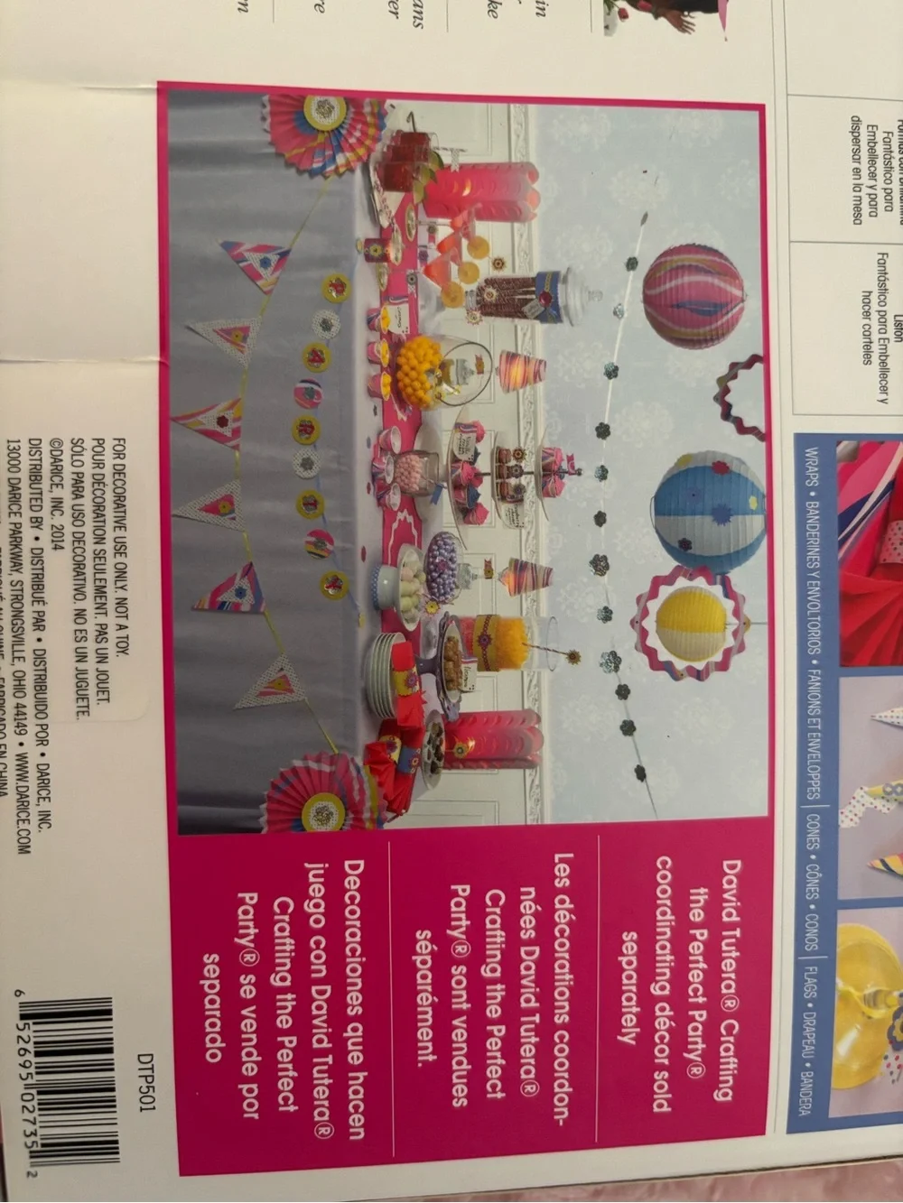 David Tutera Pink, Yellow and Blue Party Crafting Kit